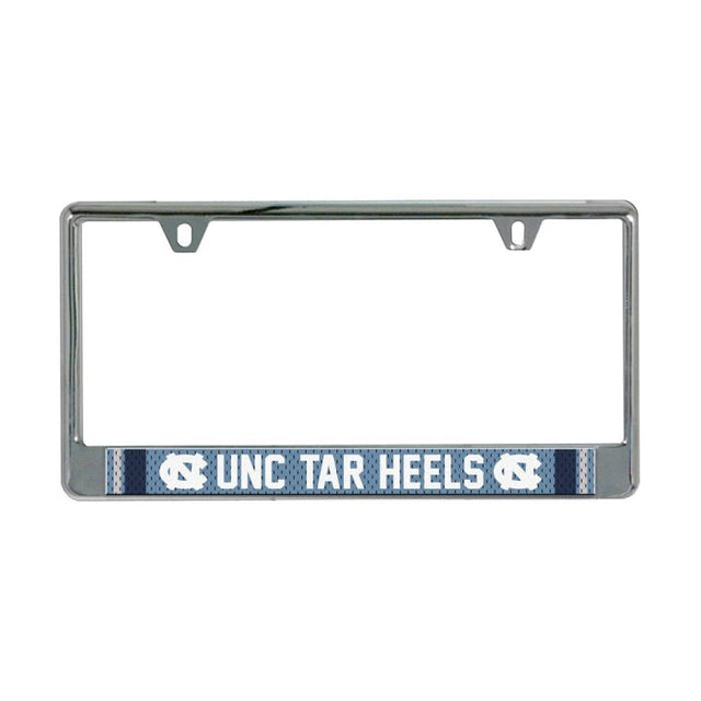 North Carolina Tar Heels JERSEY Lic Plate Frame B/O Printed