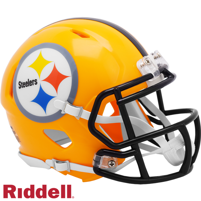 Casco de los Pittsburgh Steelers Riddell réplica Mini Speed ​​Style 2007 dorado T/B