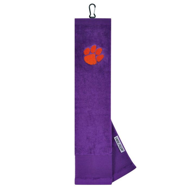 Toallas de Clemson Tigers: cara y palo