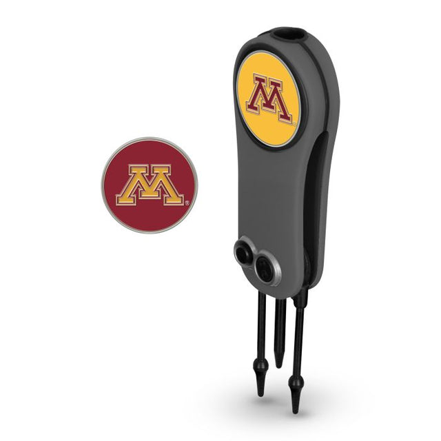 Herramienta y marcadores para reparar navajas automáticas de Minnesota Golden Gophers