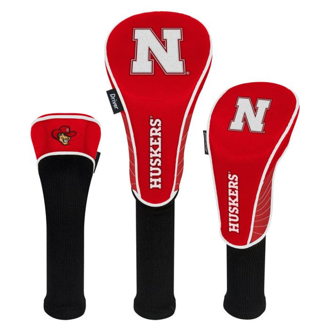 Fundas para la cabeza de los Nebraska Cornhuskers: juego de tres