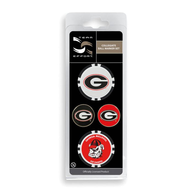 Georgia Bulldogs Ball Marker Set of four