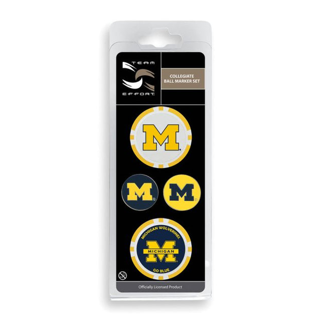 Michigan Wolverines Ball Marker Set of four