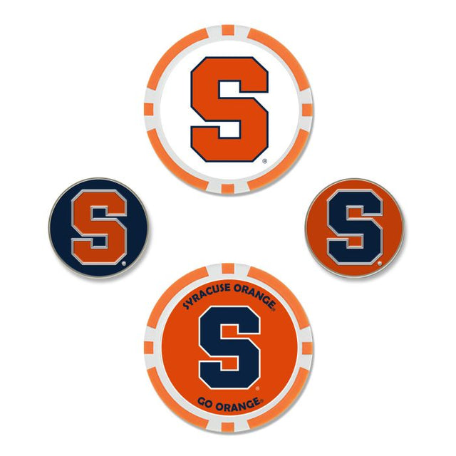 Syracuse Orange Ball Marker Set of four