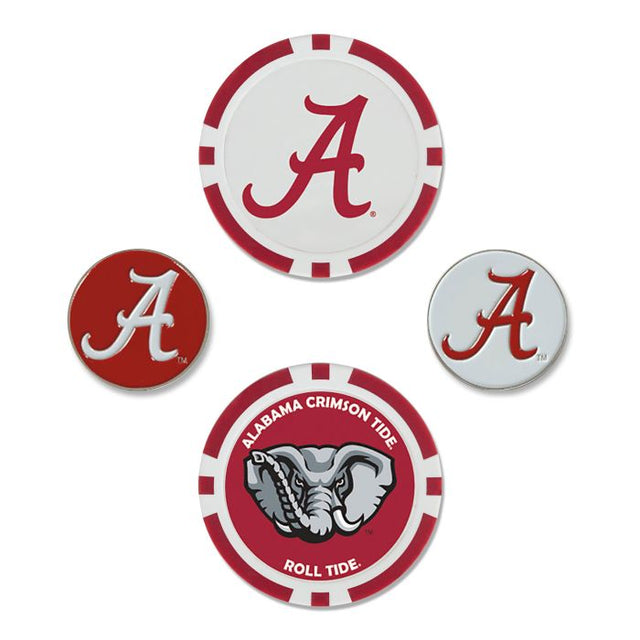 Alabama Crimson Tide Ball Marker Set of four