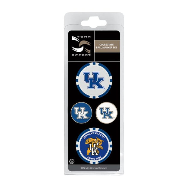 Juego de cuatro marcadores de pelota de Kentucky Wildcats