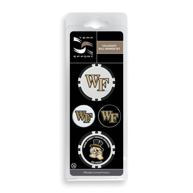 Wake Forest Demon Deacons Ball Marker Set of four