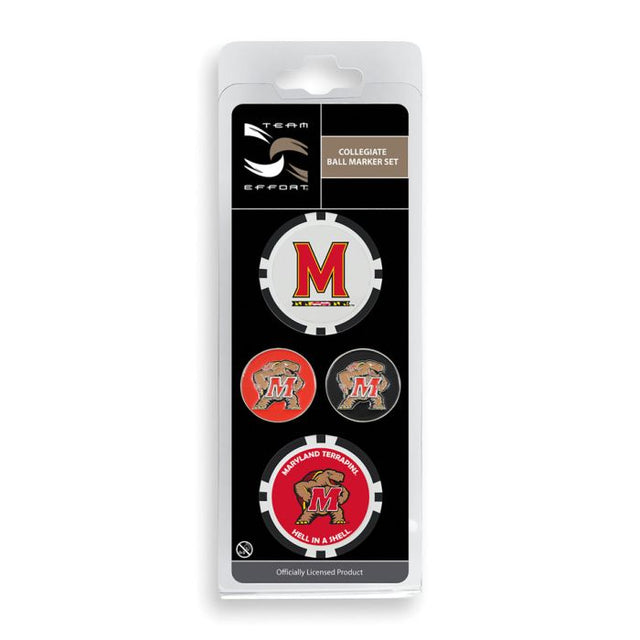 Maryland Terrapins Ball Marker Set of four