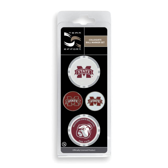 Mississippi State Bulldogs Ball Marker Set of four