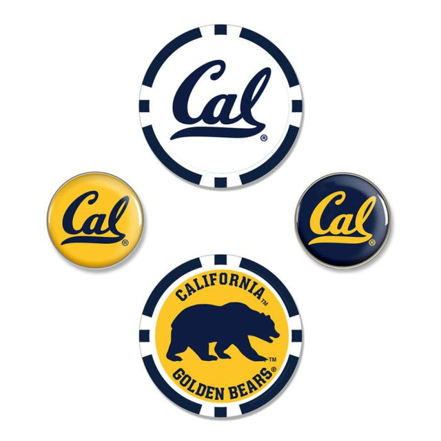 Juego de cuatro marcadores de pelota de los California Golden Bears