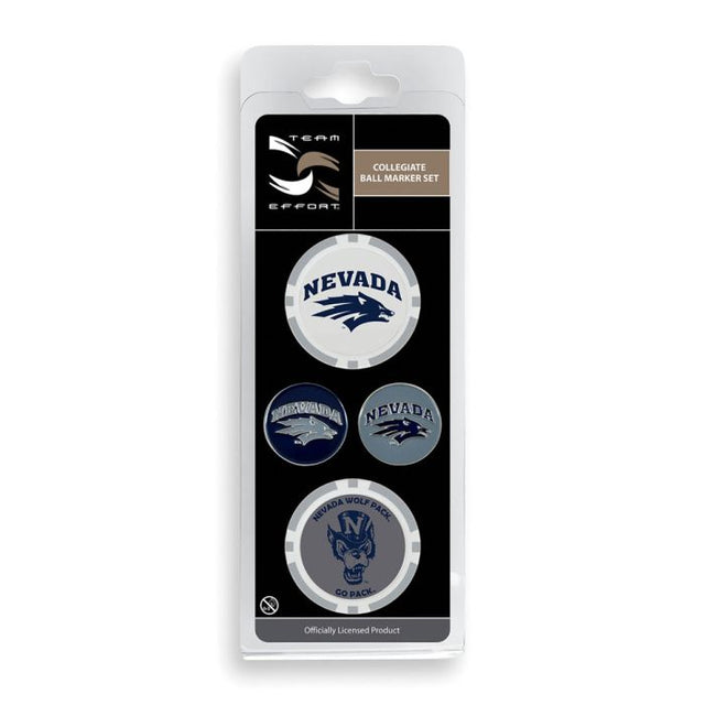 Nevada Wolf Pack Ball Marker Set of four