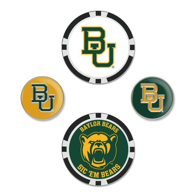 Juego de cuatro marcadores de pelota de los Baylor Bears