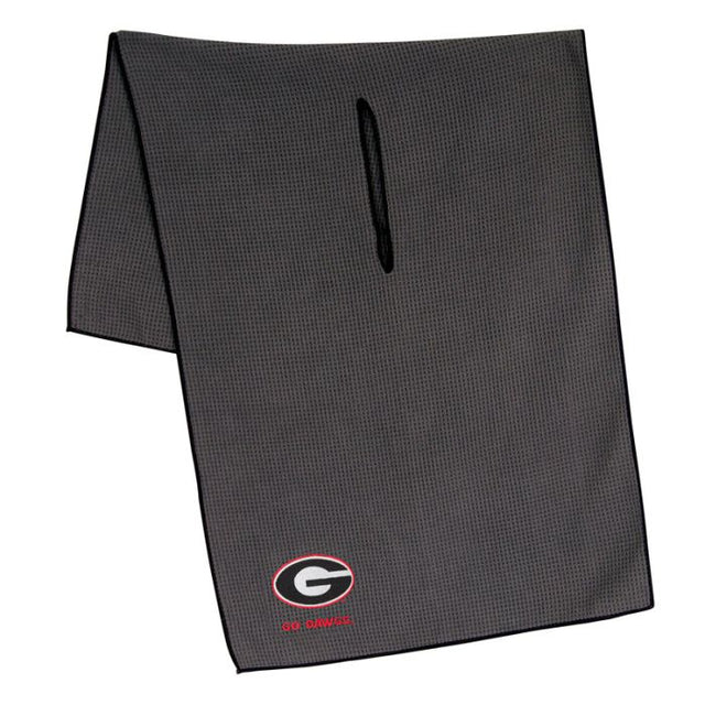 Georgia Bulldogs Towel - Grey Microfiber 19" x 41"