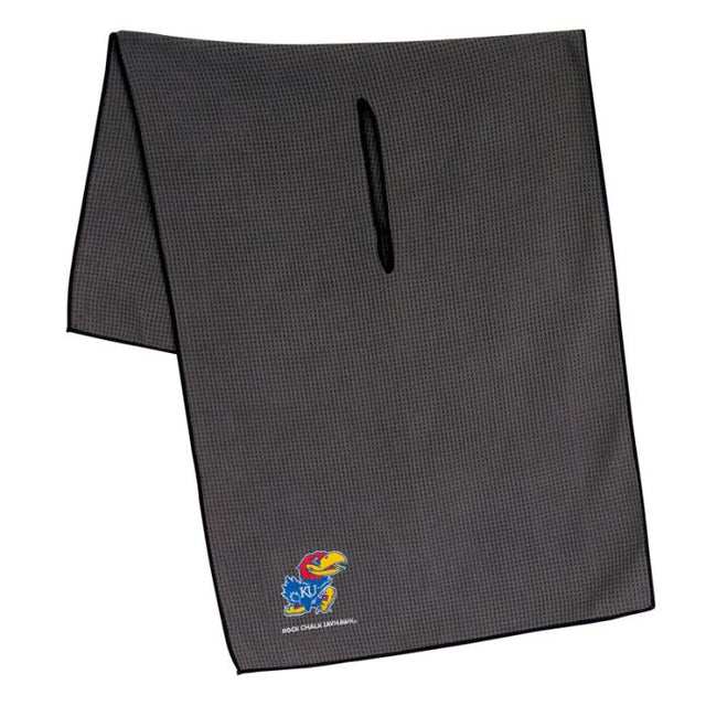 Kansas Jayhawks Towel - Grey Microfiber 19" x 41"