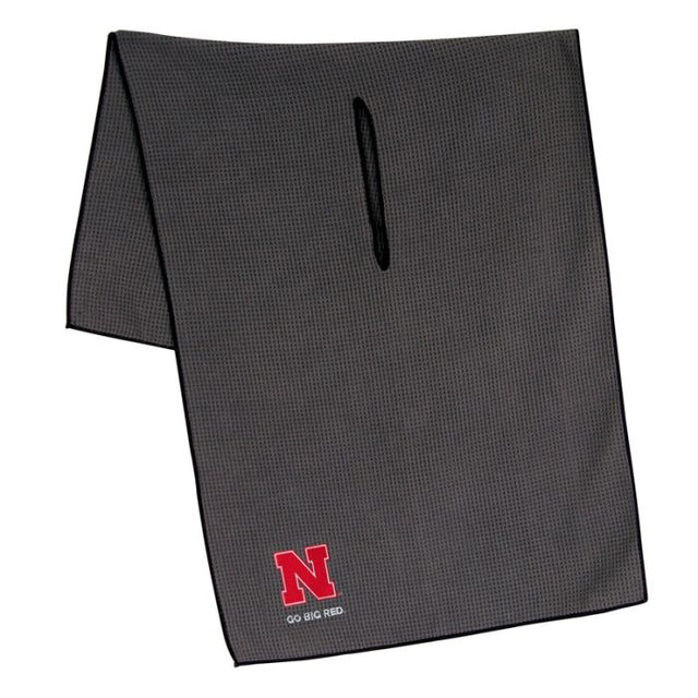 Nebraska Cornhuskers Towel - Grey Microfiber 19" x 41"