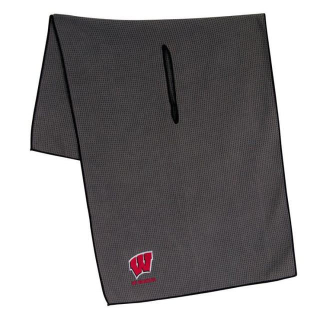 Wisconsin Badgers Towel - Grey Microfiber 19" x 41"