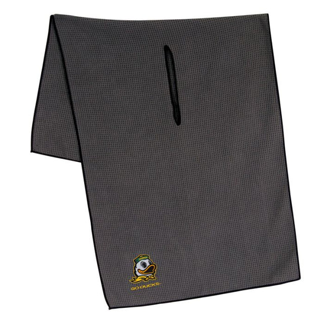 Oregon Ducks Towel - Grey Microfiber 19" x 41"