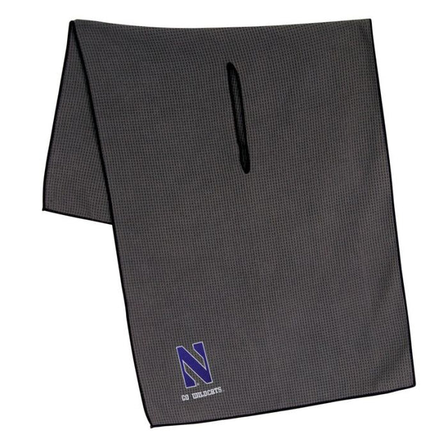 Northwestern Wildcats Towel - Grey Microfiber 19" x 41"