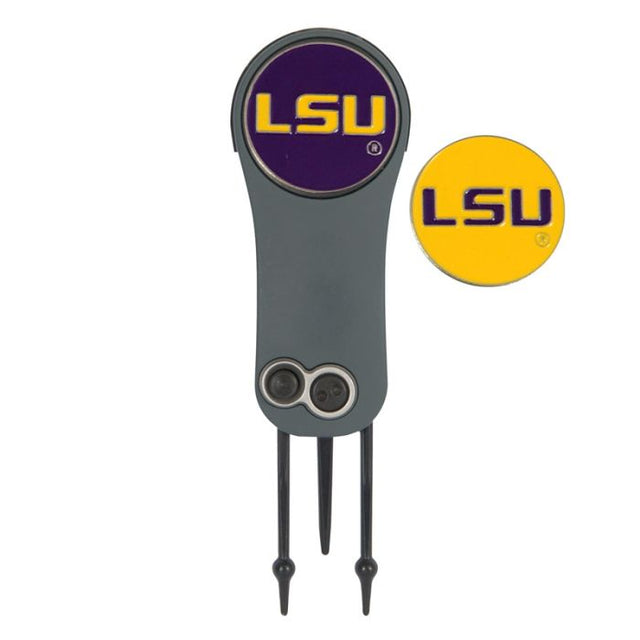 Herramienta y marcadores para reparar navajas automáticas de los LSU Tigers