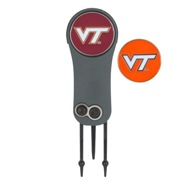 Herramienta y marcadores para reparar navajas automáticas de Virginia Tech Hokies