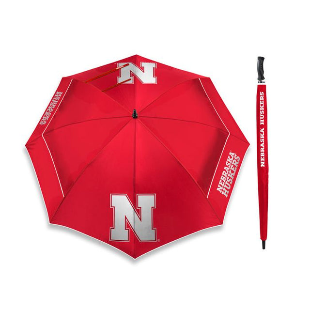 Sombrillas Windsheer de 62" de Nebraska Cornhuskers