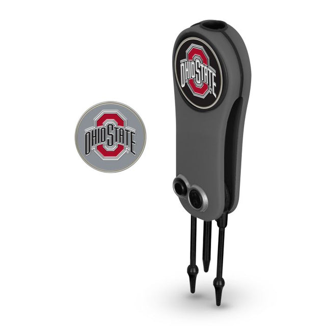 Herramienta y marcadores para reparar navajas automáticas de Ohio State Buckeyes