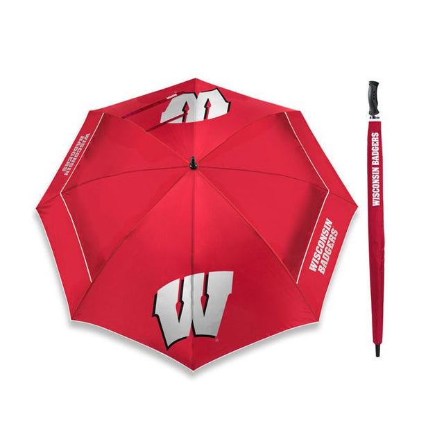 Sombrillas Windsheer de 62" de Wisconsin Badgers