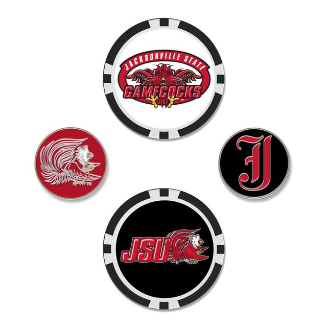 Jacksonville State Gamecocks Ball Marker Set of four