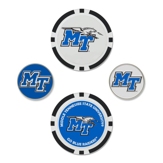 Middle Tennessee State Blue Raiders Ball Marker Set of four