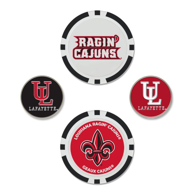 路易斯安那州 - Lafayette Ragin Cajuns 球标 一套四件