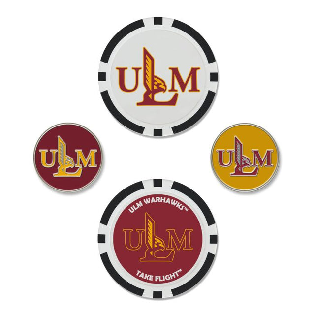 Louisiana - Monroe War Hawks Ball Marker Set of four