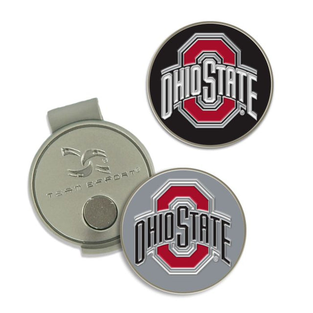 Clip para gorra y marcadores de los Ohio State Buckeyes