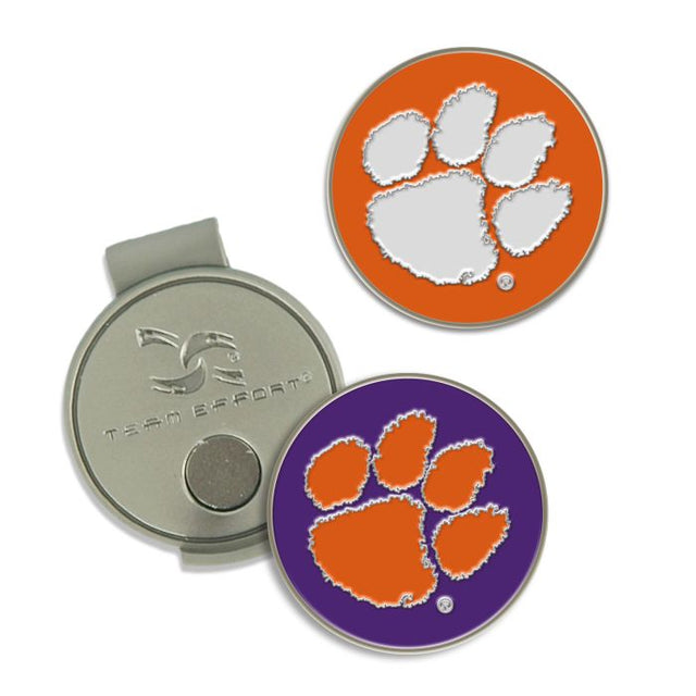 Clip para gorra y marcadores de los Clemson Tigers