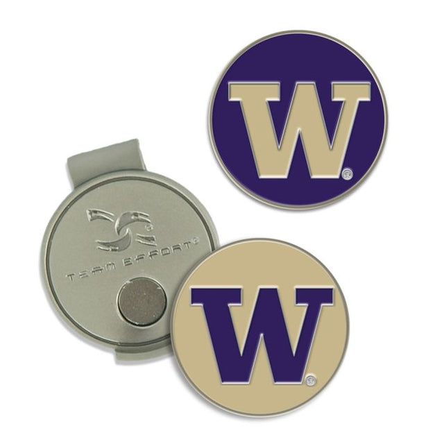 Clip para gorra y marcadores de Washington Huskies