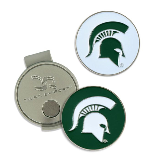 Clip para gorra y marcadores de los Spartans de Michigan State