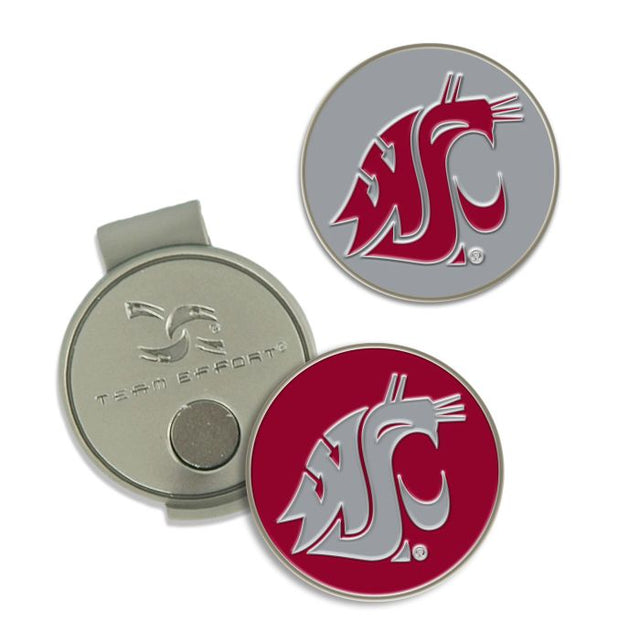 Clip para gorra y marcadores de los Washington State Cougars