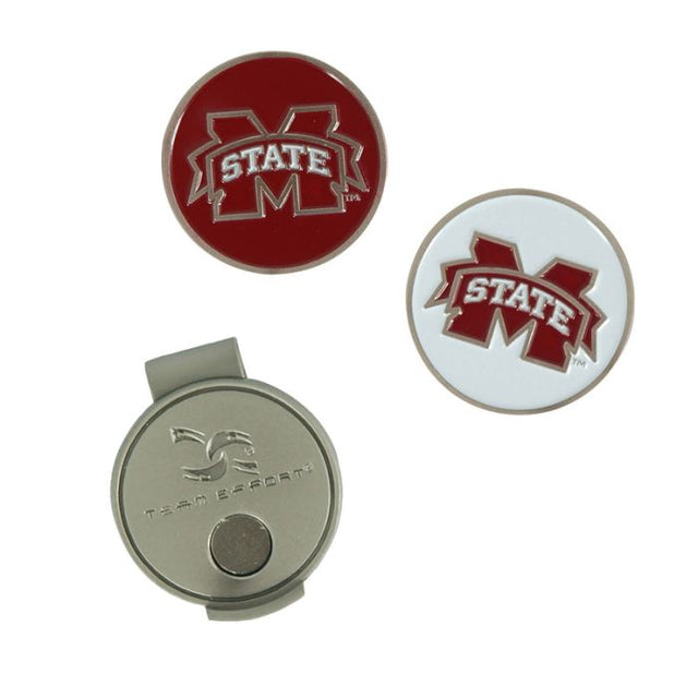 Clip para gorra y marcadores de los Mississippi State Bulldogs