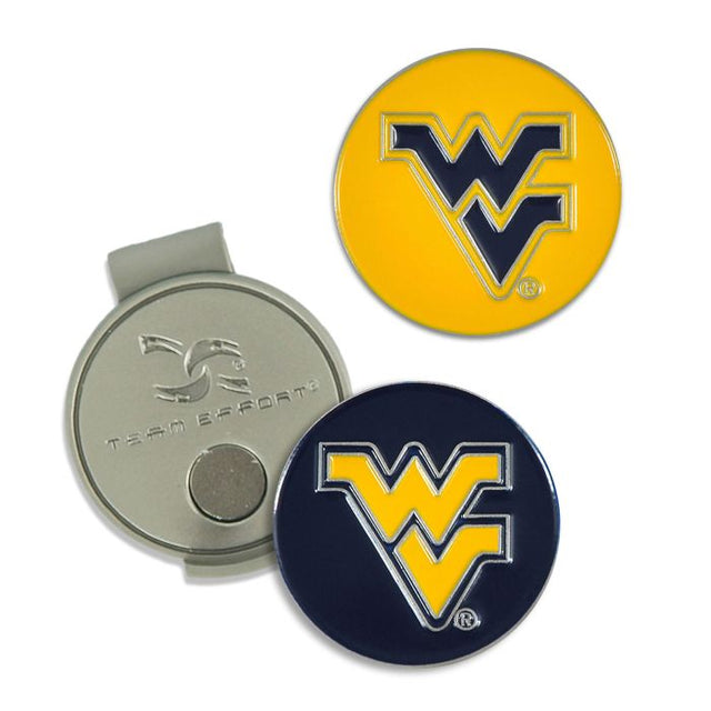 Clip para gorra y marcadores de los West Virginia Mountaineers