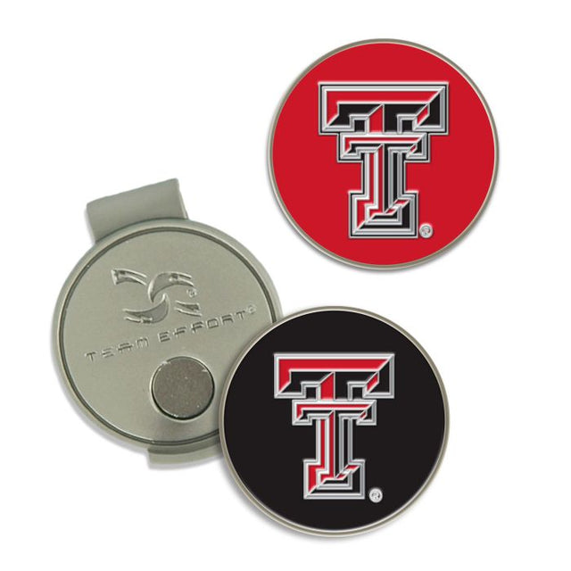 Clip para gorra y marcadores de los Texas Tech Red Raiders