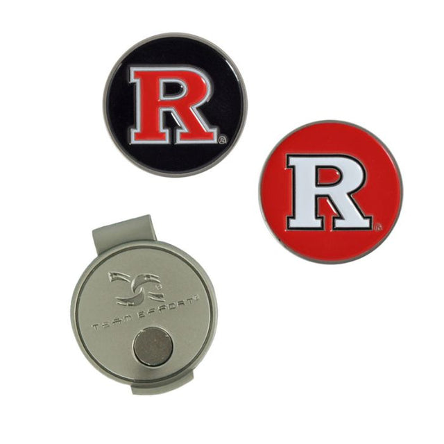 Clip para gorra y marcadores de los Rutgers Scarlet Knights