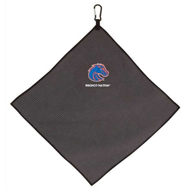 Toalla de microfibra gris de los Boise State Broncos, 15 x 15 pulgadas