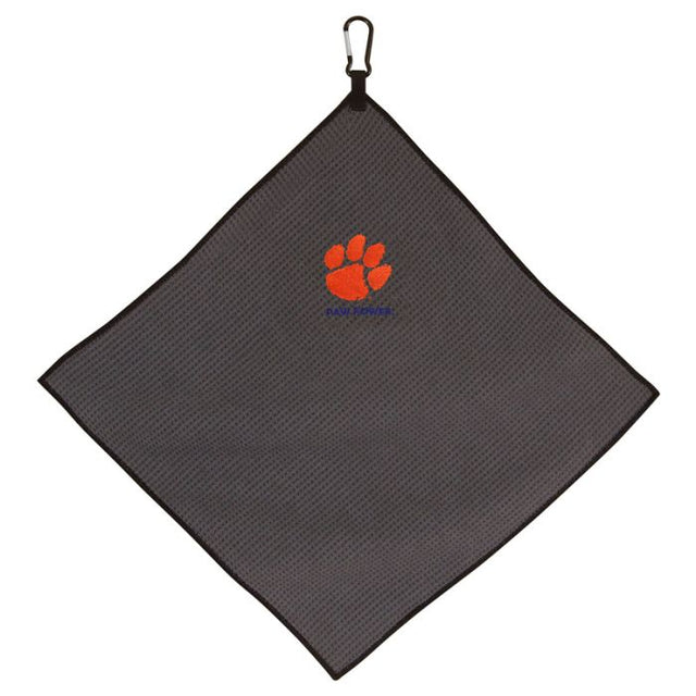 Clemson Tigers Towel - Grey Microfiber 15" x 15"