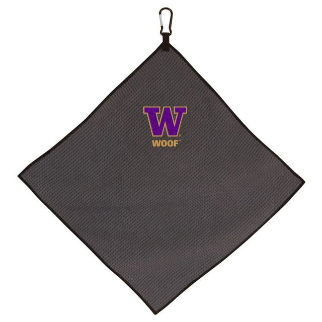 Toalla de microfibra gris de Washington Huskies, 15 x 15 pulgadas