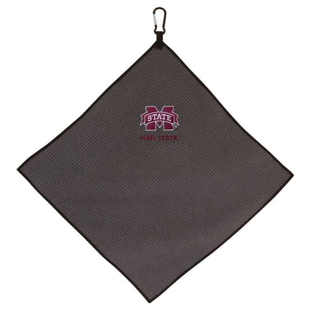 Mississippi State Bulldogs Towel - Grey Microfiber 15" x 15"