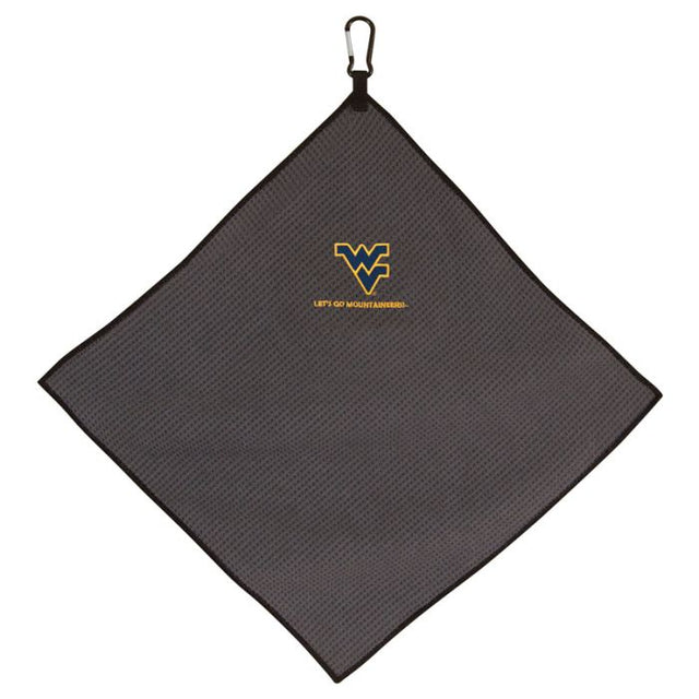 West Virginia Mountaineers Towel - Grey Microfiber 15" x 15"