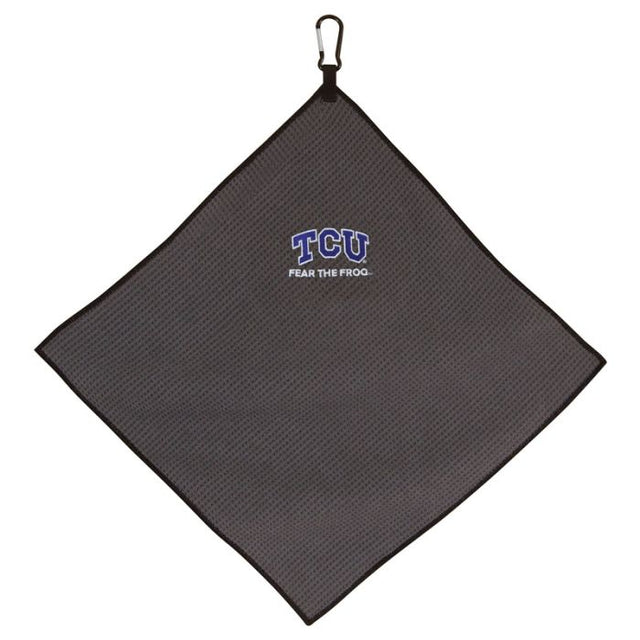 TCU Horned Frogs Towel - Grey Microfiber 15" x 15"