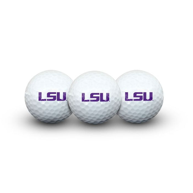 LSU Tigers 3 Golf Balls In Clamshell