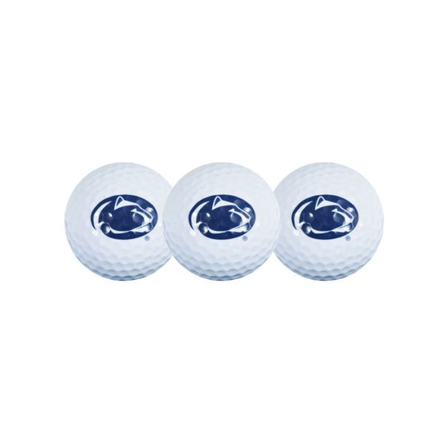 Pelotas de golf Penn State Nittany Lions 3 en estuche tipo concha