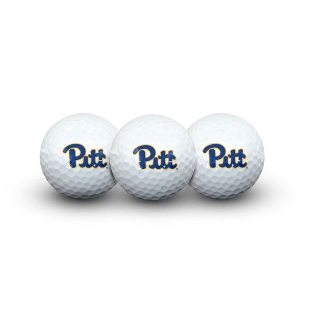 3 pelotas de golf de los Pittsburgh Panthers en formato concha