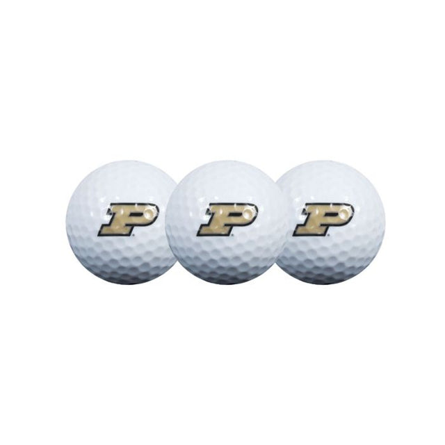 Pelotas de golf Purdue Boilermakers 3 en formato concha